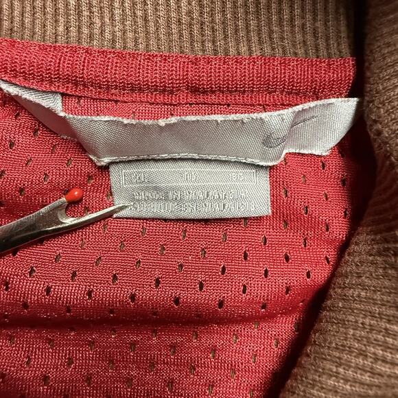 Vintage Nike Air Max 360 Full Zip Track Jacket Mens XL Brown/Crimson Red - Picture 4 of 11